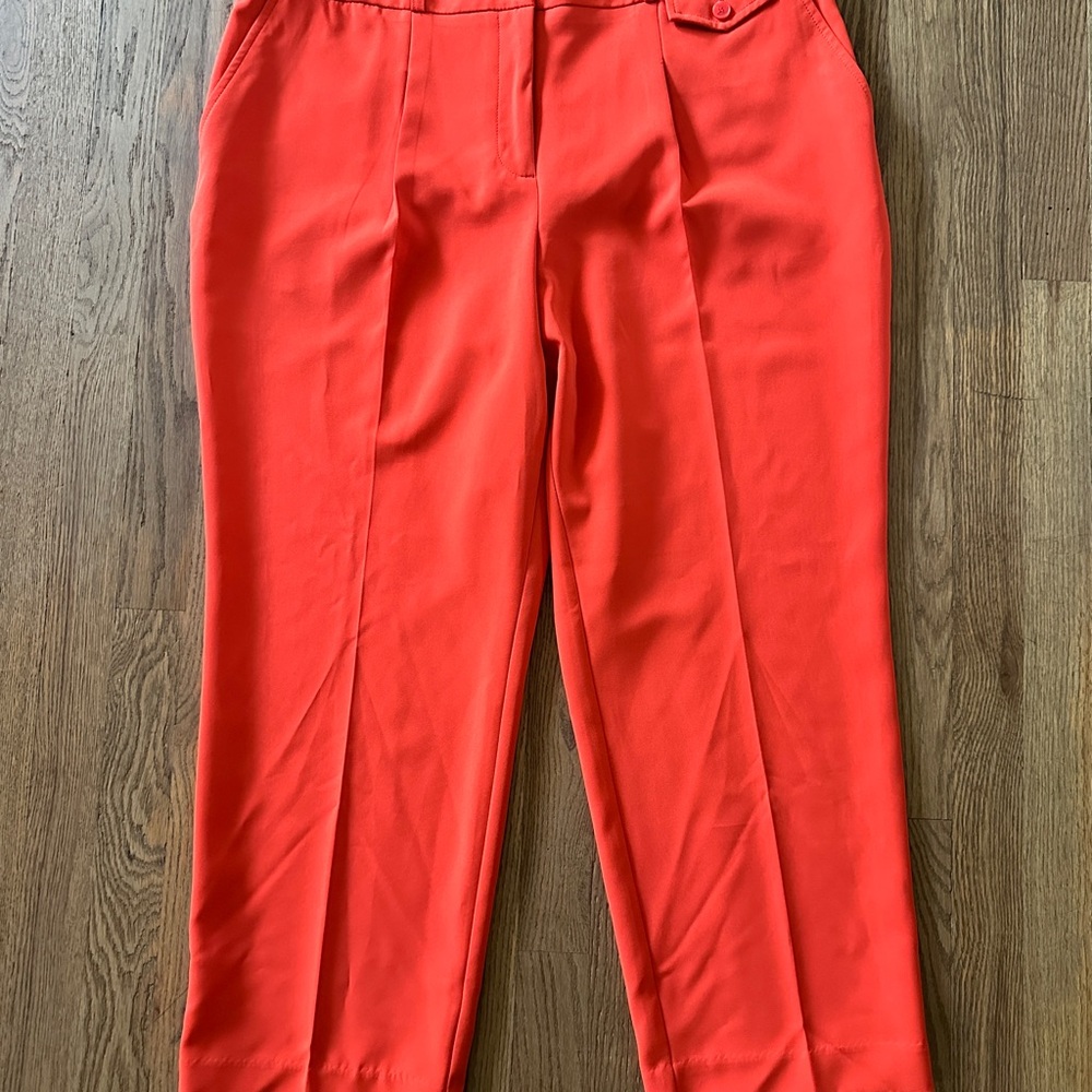 Liz Claiborne Bold Red Cropped Pants